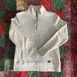 LL Bean quilted 1/4 zip sweatshirt